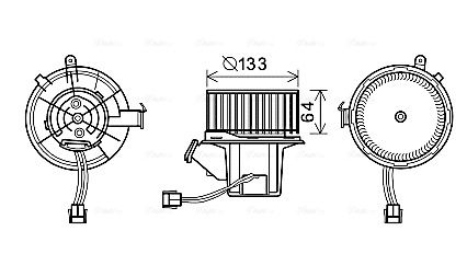 AVA QUALITY COOLING Вентилятор салона MS8630